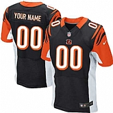 Men Nike Cincinnati Bengals Customized Black Team Color Stitched NFL Elite Jersey,baseball caps,new era cap wholesale,wholesale hats